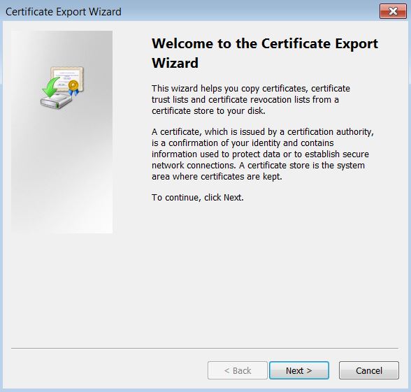 Steps to Convert Certicate File .crt to .cer